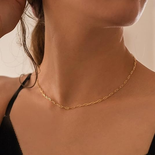 Auksinė sąvaržėlių stiliaus sluoksniuota grandinėlė su rubinu