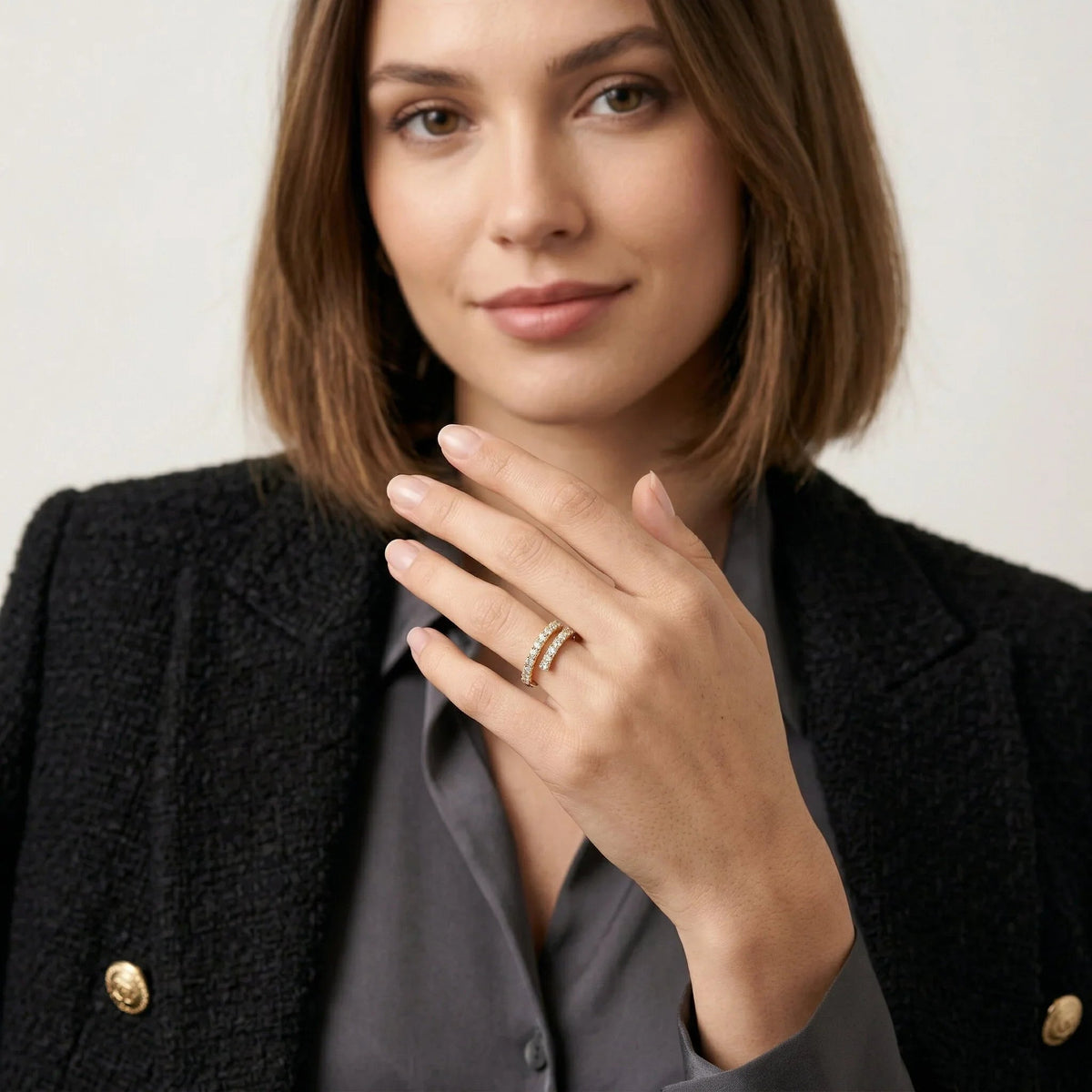 Celestine deimantinis žiedas