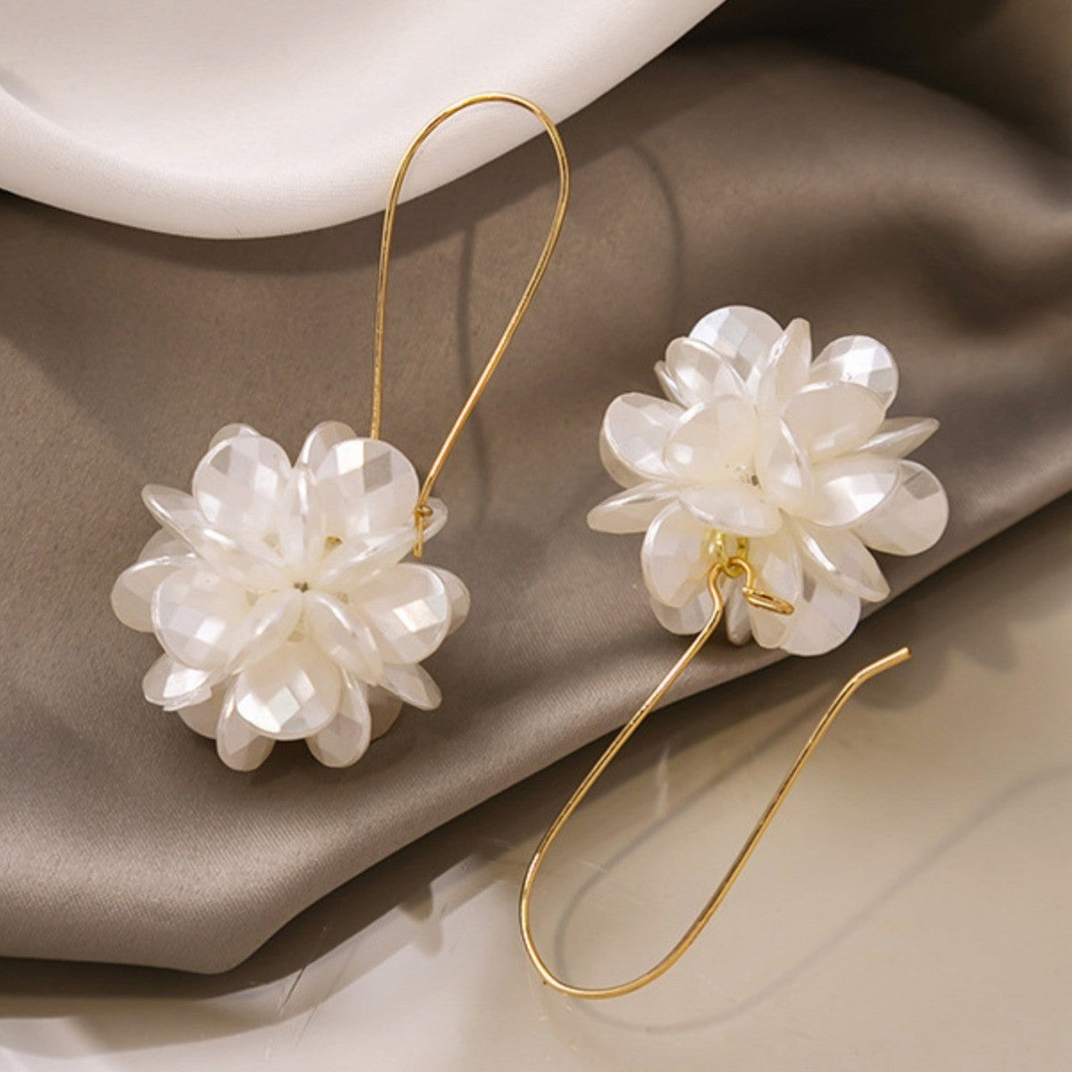 Pure blossom auskarai | Auksinis