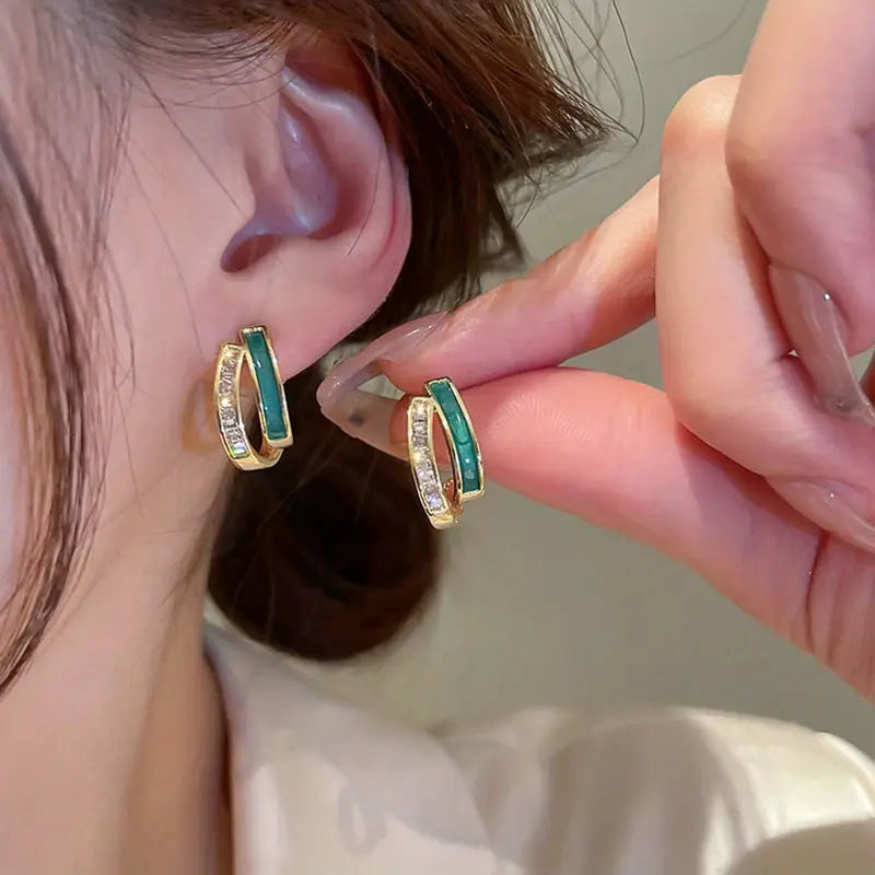 Chloé feuillage auskarai | Auksinis