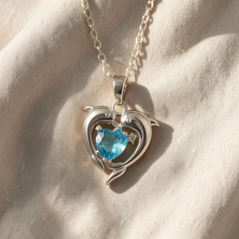 Oceanheart twins grandinėlė | Baltas auksinis
