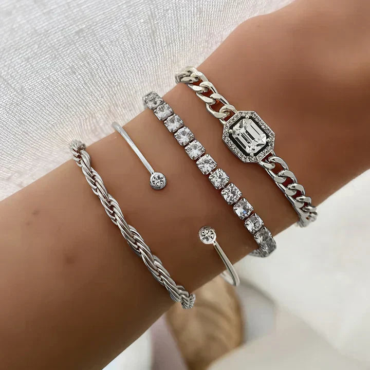 Auksinis susuktas rope bangle